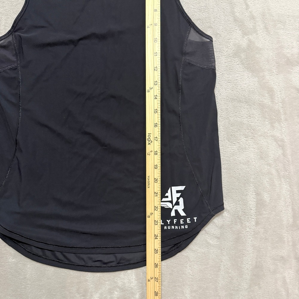 Lululemon Sculpt Tank Top Womens 6 Black Fly Feet Running Mesh Back Activewear - Picture 5 of 6